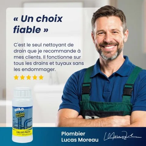 Un plombier recommande Wild Tornado : un choix fiable, sûr pour tous les drains